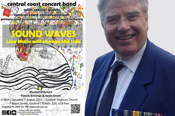 Read more about the article Central Coast Concert Band Sound Waves concert to pay tribute to late musical director Robert Bedwell OAM