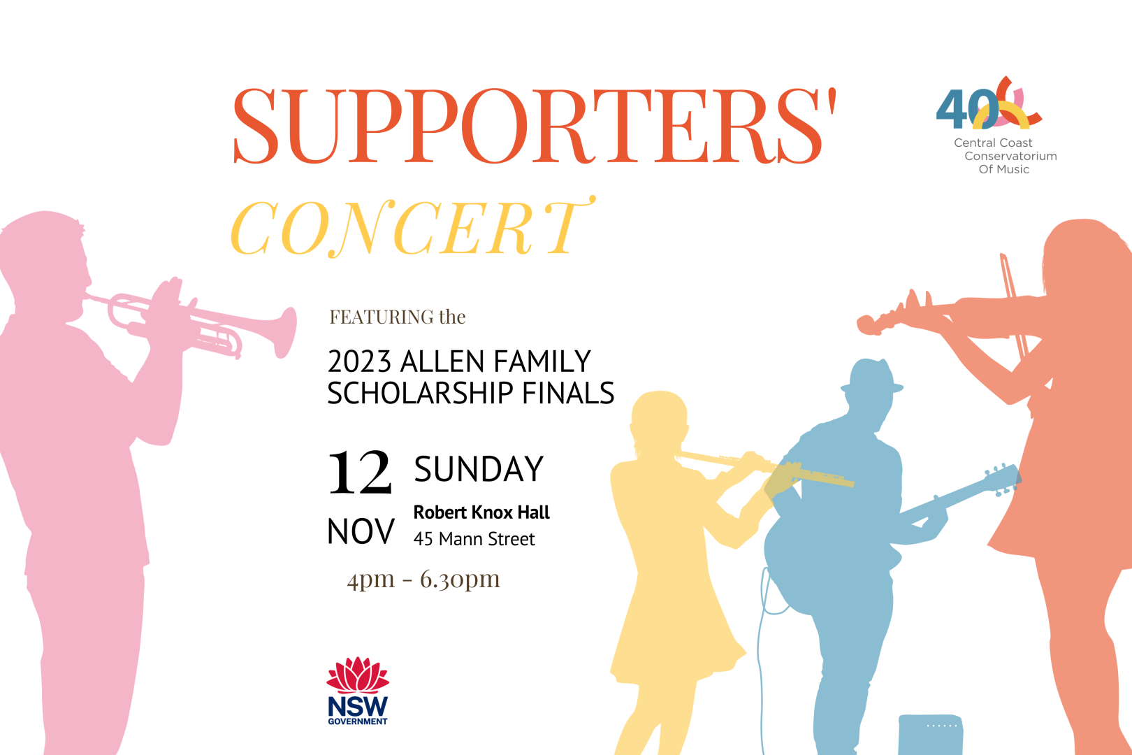 Read more about the article Supporters’ Concert | 2023 Allen Family Scholarship Finals