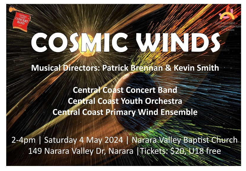 Read more about the article Cosmic Winds | Central Coast Concert Band featuring Premier Ensembles