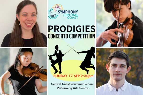 Symphony Central Coast Prodigies Concert Competition finalists